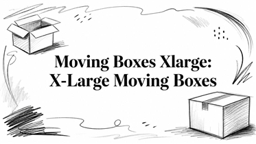 Moving Boxes Xlarge: X-Large Moving Boxes