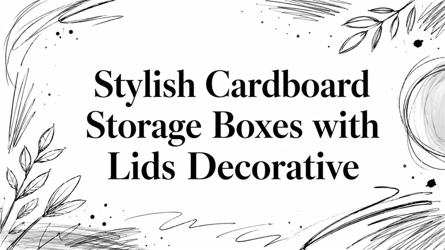 Stylish Cardboard Storage Boxes with Lids Decorative