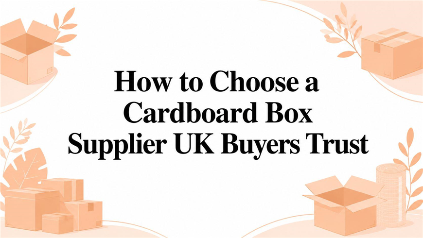How to Choose a Cardboard Box Supplier UK Buyers Trust